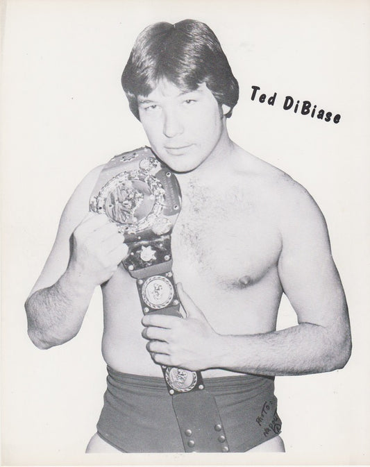 1979 WWWF NORTH AMERICAN CHAMPION Ted DiBiase Promo Photo
