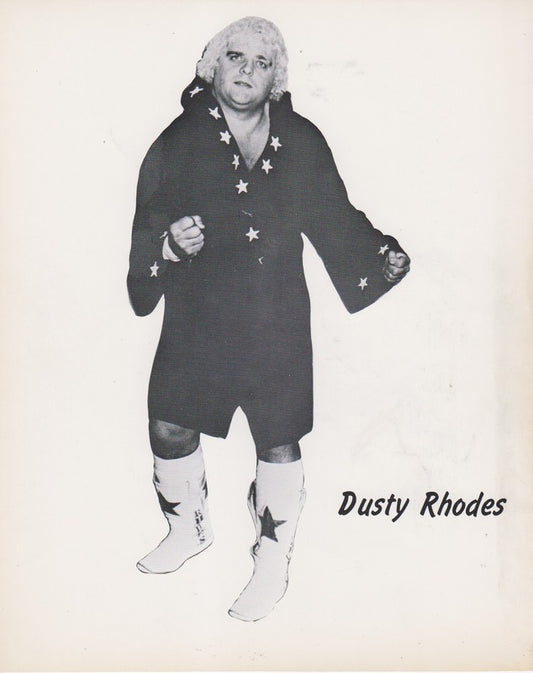 1970's WWWF Dusty Rhodes Promo Photo PWcatalog