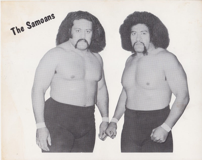 1980's WWWF The Samoans Promo Photo PWcatalog