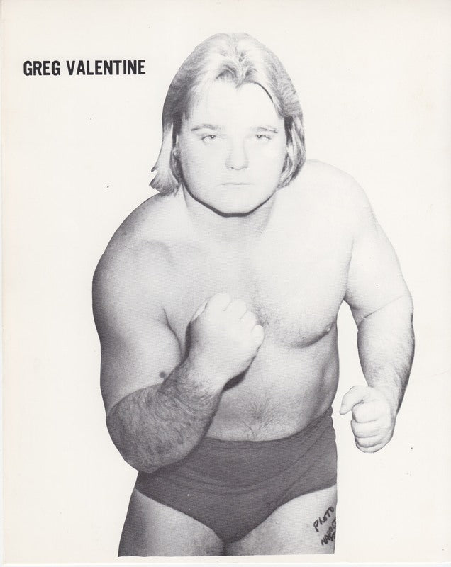 1980's WWWF Greg Valentine Promo Photo PWcatalog