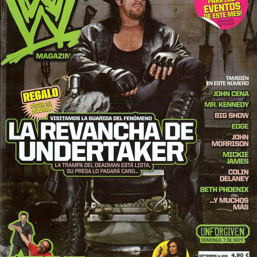 WWE Magazine from Spain September 2008 Magazine PWcatalog