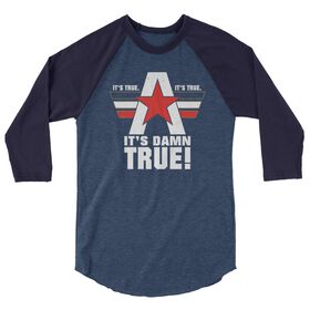 Kurt Angle "It's True" 3/4 Sleeve Raglan Shirt