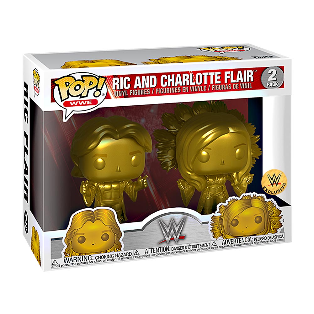 Ric Flair & Charlotte Flair Gold POP! Vinyl Figure 2-Pack