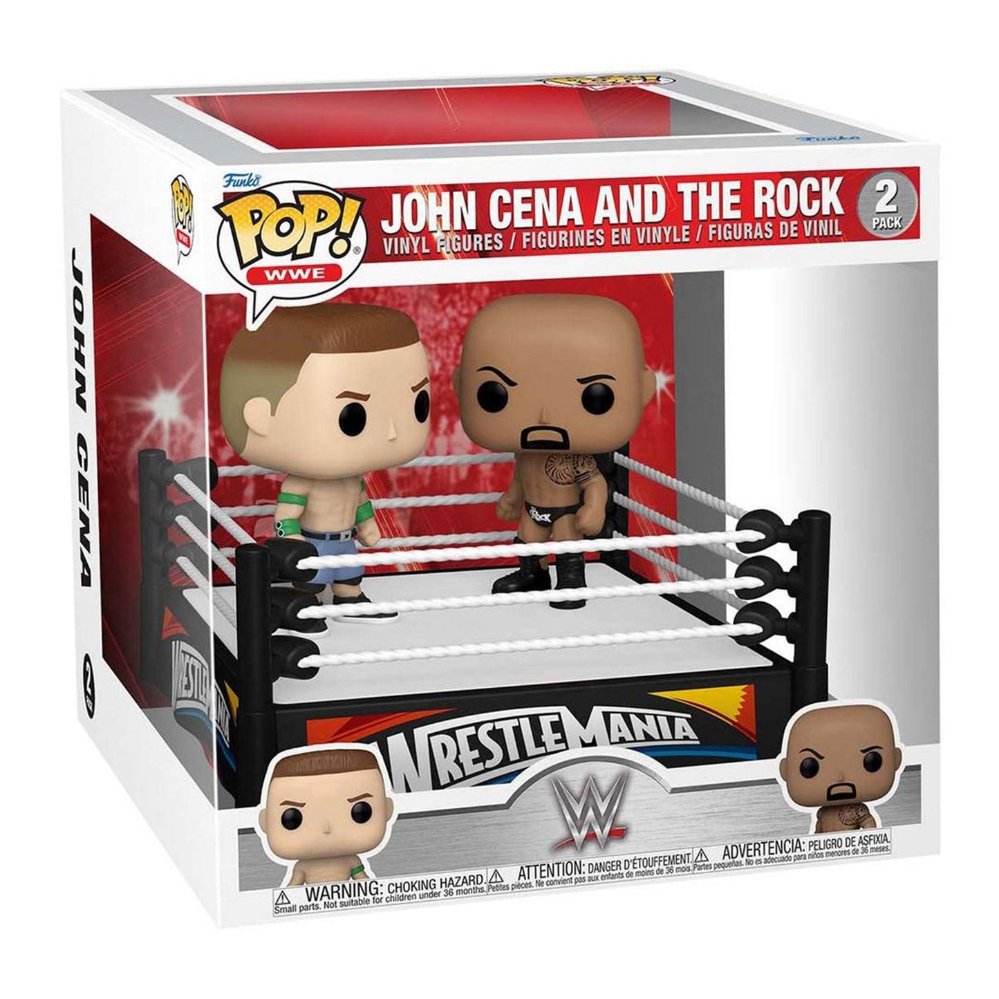 John Cena vs The Rock POP! Vinyl Figure 2-Pack