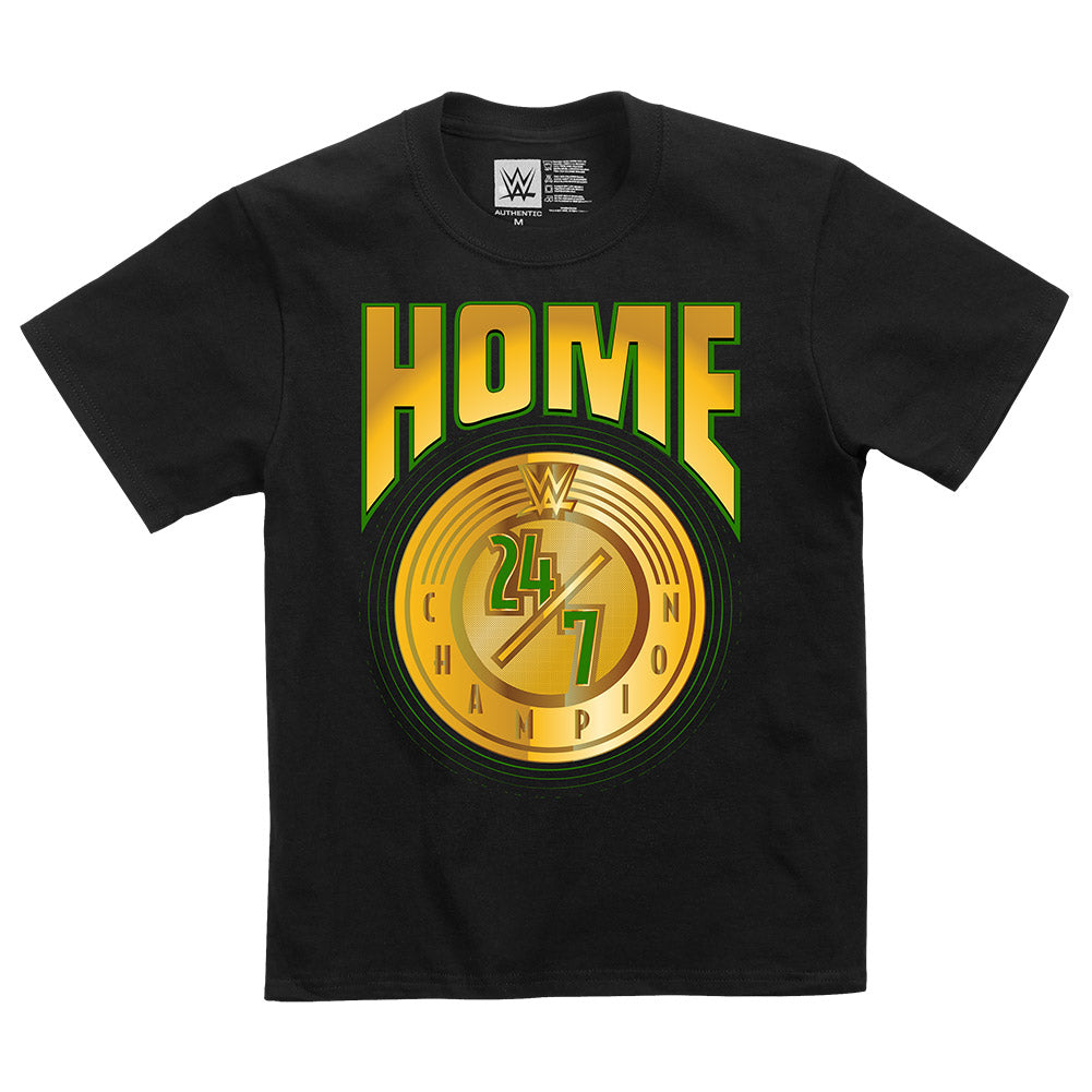 WWE "Home 24/7 Champion" Youth T-Shirt T-Shirt PW Catalog