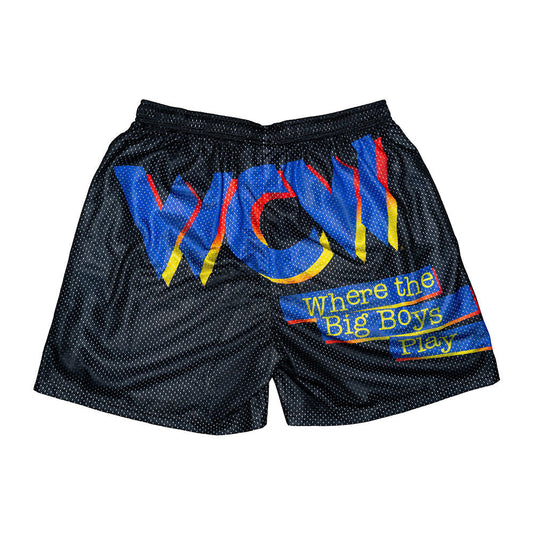 WCW Logo Chalk Line Shorts  2