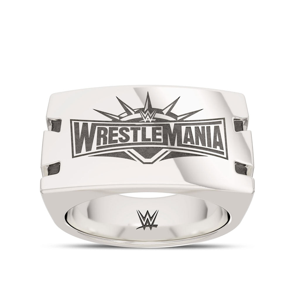 WrestleMania 35 Bixler Notched Ring in Sterling Silver