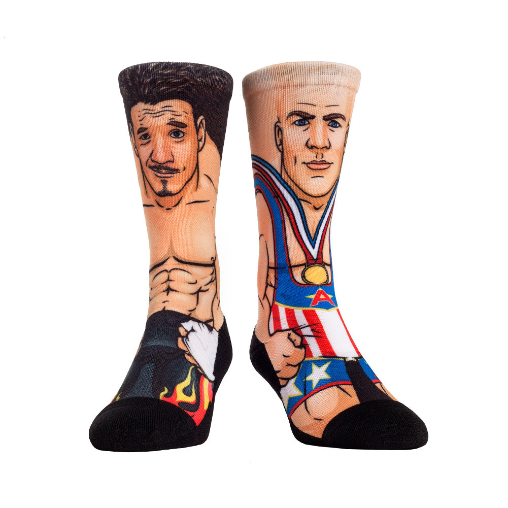 Eddie Guerrero v. Kurt Angle WM20 Rock 'Em Socks