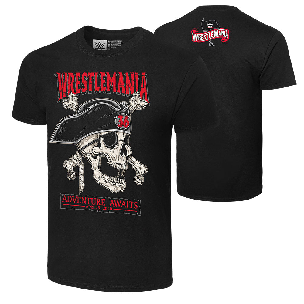 WrestleMania 36 "Adventure Awaits" T-Shirt T-Shirt PW Catalog
