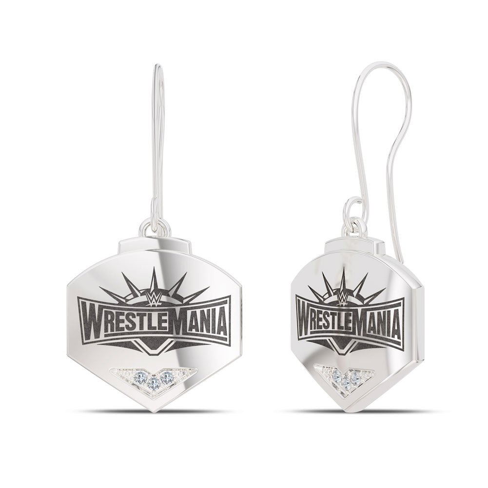 WrestleMania 35 Bixler Dangle Earrings in Sterling Silver