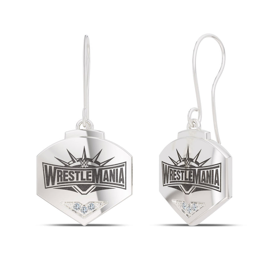 WrestleMania 35 Bixler Dangle Earrings in Sterling Silver