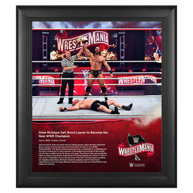 WrestleMania 36 Drew McIntyre 15 x 17 Limited Edition Plaque