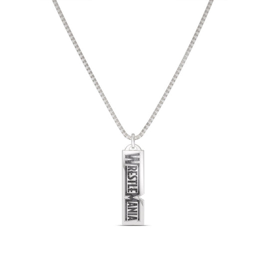 WrestleMania 35 Bixler Dog Tag Pendant in Sterling Silver Jewelry PW Catalog