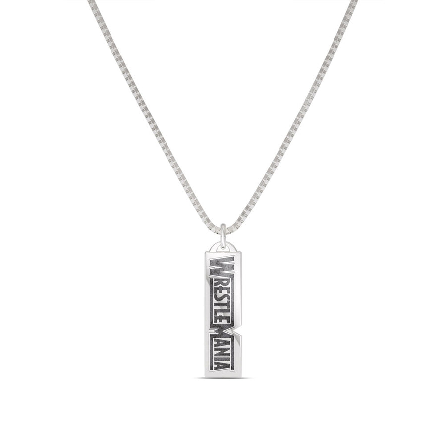 WrestleMania 35 Bixler Dog Tag Pendant in Sterling Silver