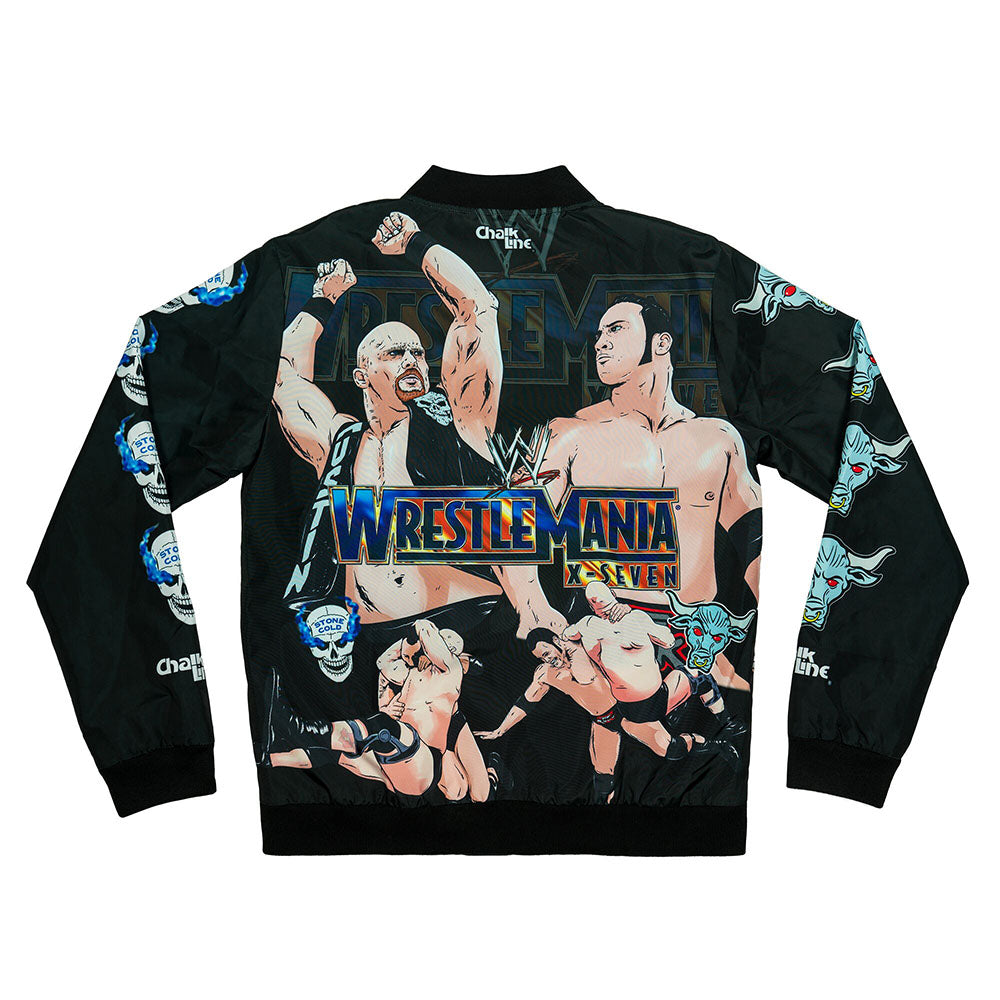 The Rock vs. Stone Cold WrestleMania X-Seven Chalk Line Jacket