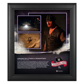 WrestleMania 36 Undertaker 15 x 17 Limited Edition Plaque