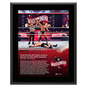 WrestleMania 36 Drew McIntyre 10 x 13 Limited Edition Plaque Plaque PW Catalog
