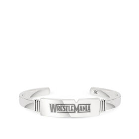 WrestleMania 35 Bixler Ribbed Cuff Bracelet in Sterling Silver