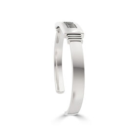 WrestleMania 35 Bixler Ribbed Cuff Bracelet in Sterling Silver