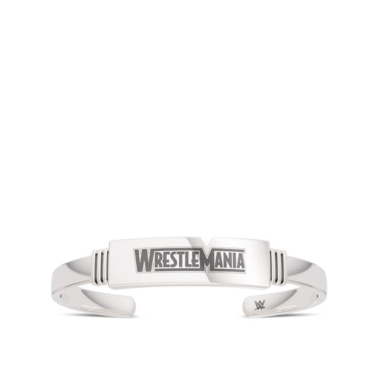 WrestleMania 35 Bixler Ribbed Cuff Bracelet in Sterling Silver Jewelry PW Catalog