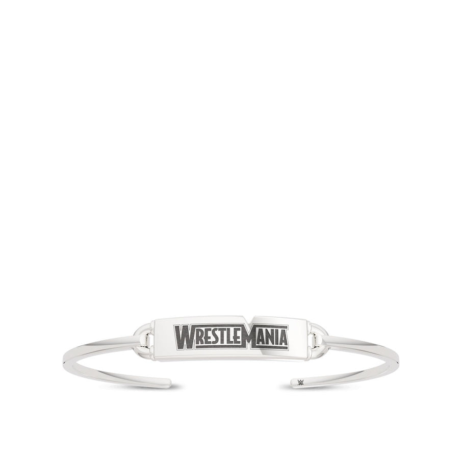 WrestleMania 35 Bixler Tag Cuff Bracelet in Sterling Silver