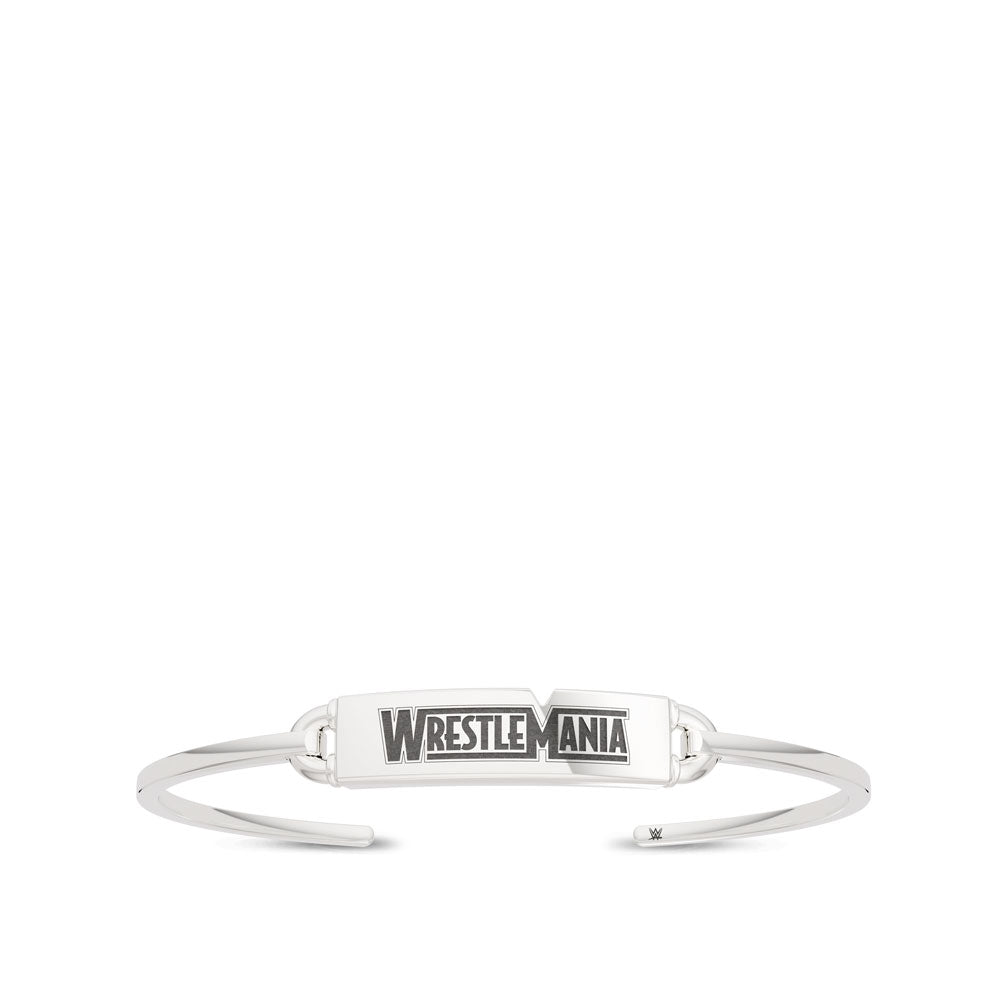 WrestleMania 35 Bixler Tag Cuff Bracelet in Sterling Silver