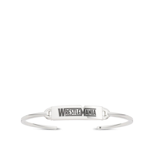 WrestleMania 35 Bixler Tag Cuff Bracelet in Sterling Silver Jewelry PW Catalog