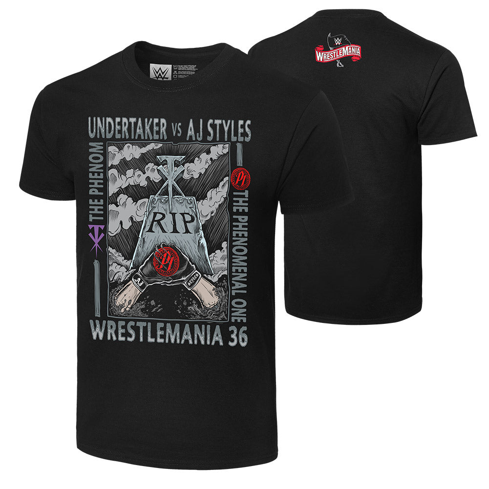WrestleMania 36 Undertaker vs AJ Styles Match Up T-Shirt