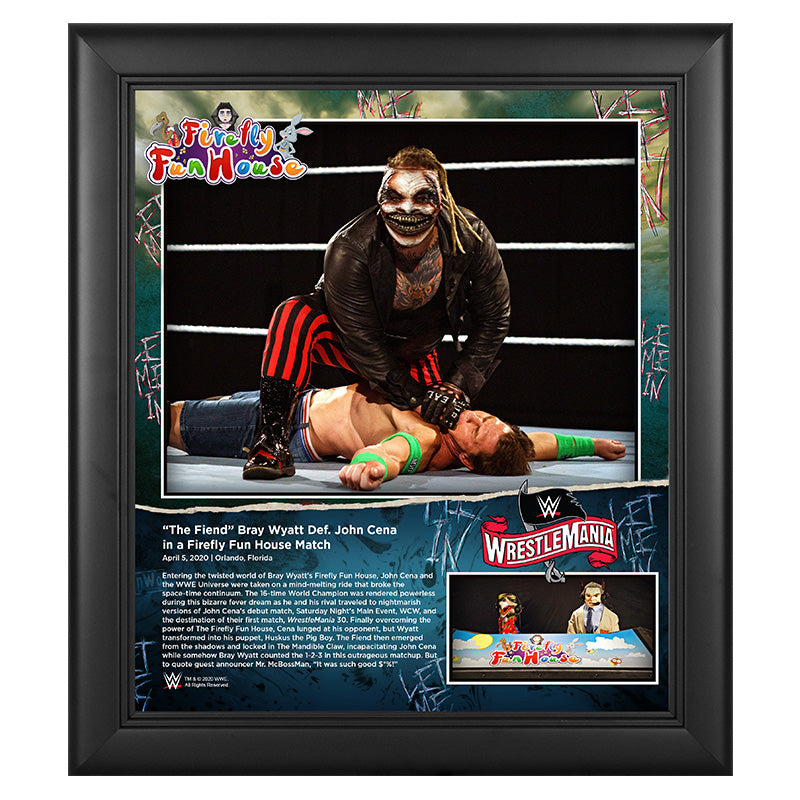 WrestleMania 36 The Fiend Bray Wyatt 15 x 17 Limited Edition Plaque