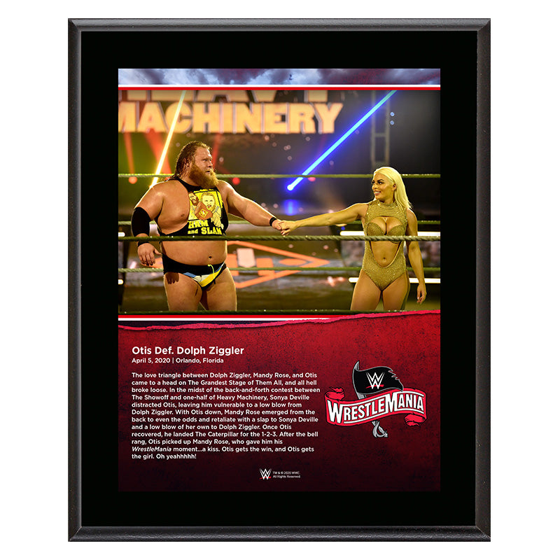 WrestleMania 36 Otis 10 x 13 Limited Edition Plaque