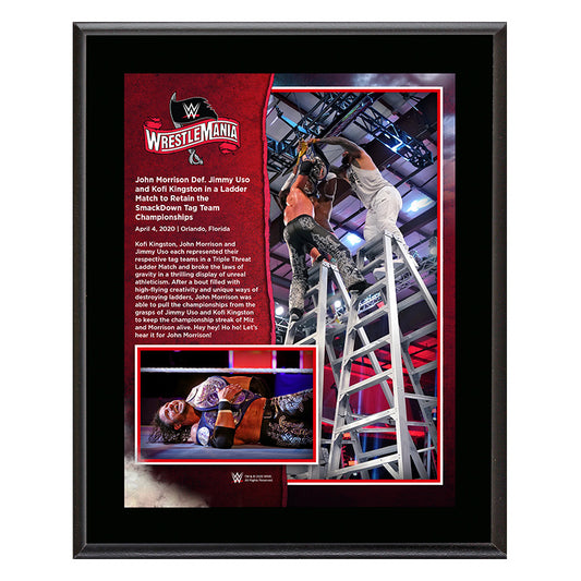 WrestleMania 36 John Morrison 10 x 13 Limited Edition Plaque Plaque PW Catalog