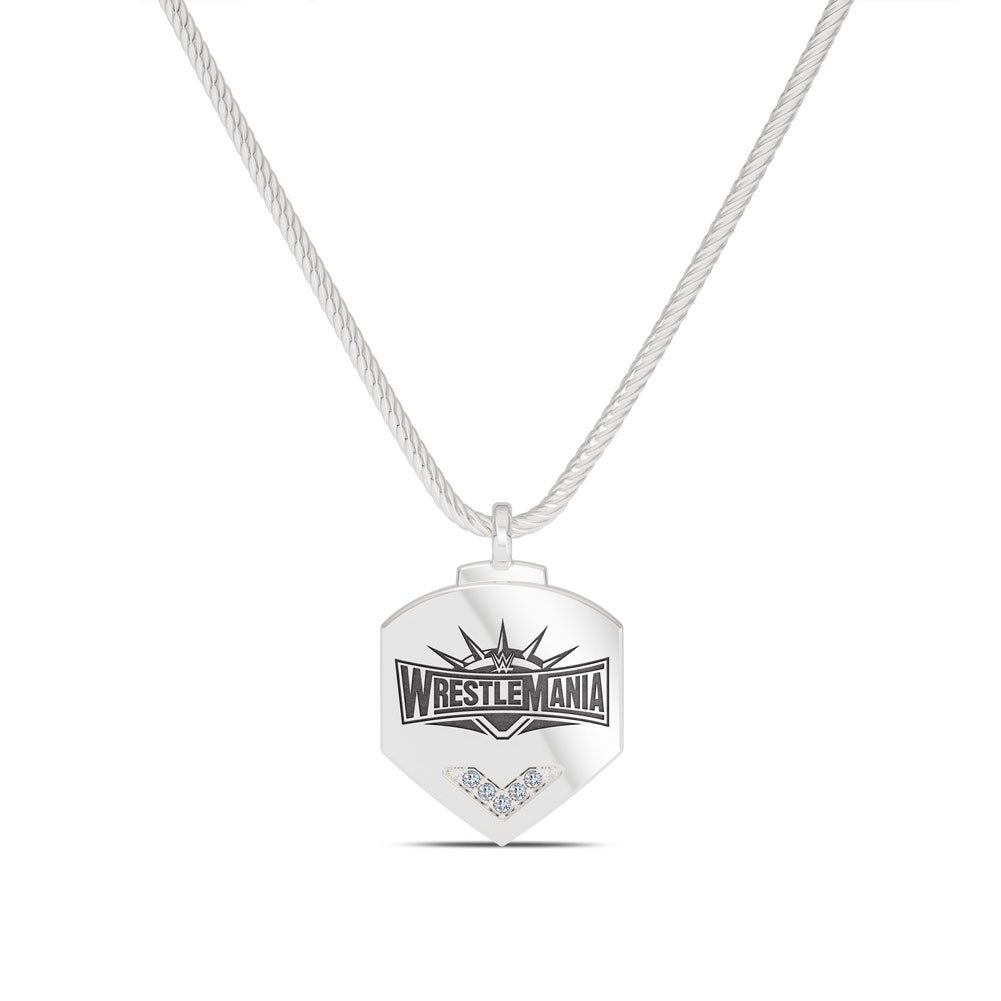 WrestleMania 35 Bixler Logo Pendant in Sterling Silver