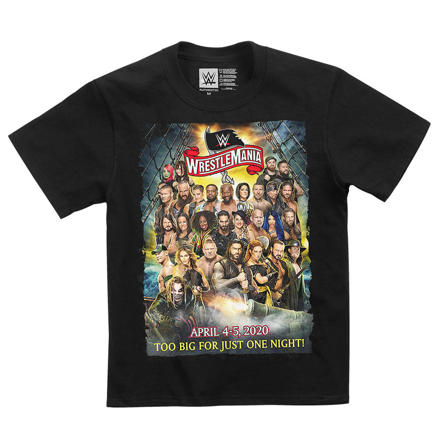 WrestleMania 36 "Too Big for Just One Night!" Youth T-Shirt