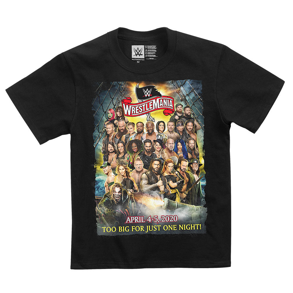 WrestleMania 36 "Too Big for Just One Night!" Youth T-Shirt