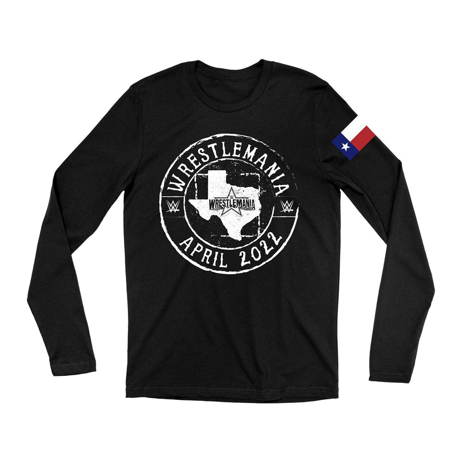 WrestleMania "Bigger in Texas" Long Sleeve Shirt Long Sleeve Shirt PWcatalog