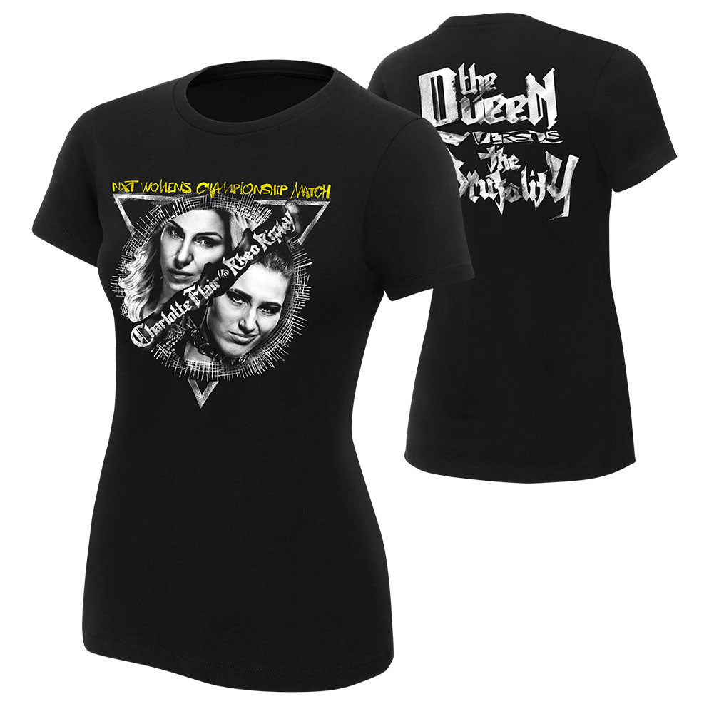 WrestleMania 36 Charlotte Flair vs Rhea Ripley Women's Match Up T-Shirt T-Shirt PW Catalog