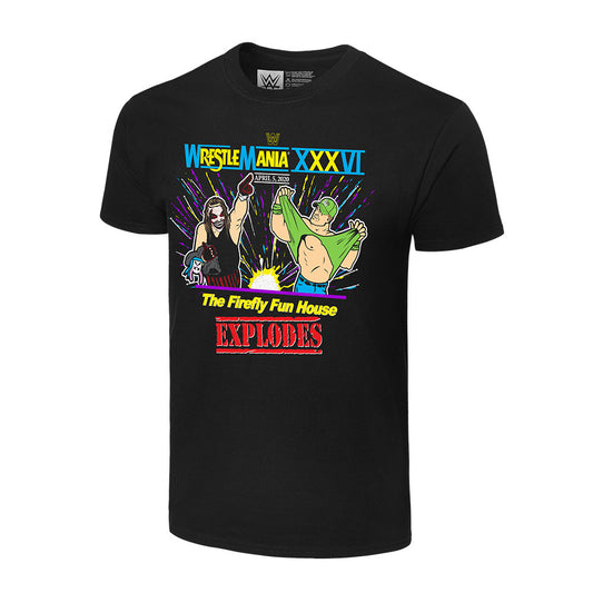 WrestleMania 36 "The Firefly Fun House Explodes" T-Shirt