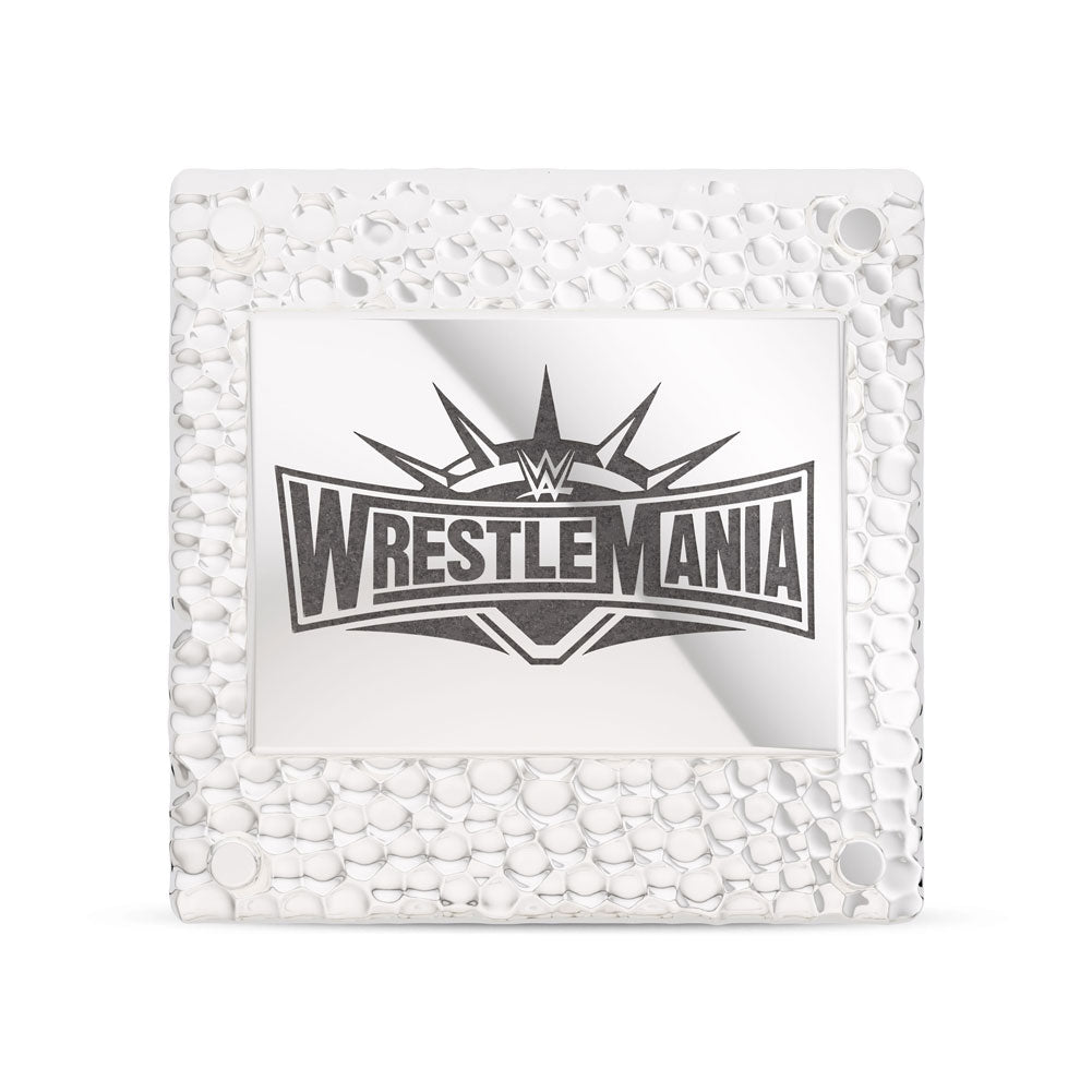 WrestleMania Bixler 35 Square Pin in Sterling Silver