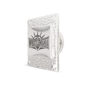 WrestleMania Bixler 35 Square Pin in Sterling Silver