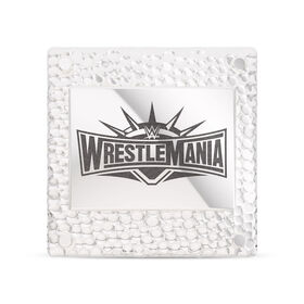 WrestleMania Bixler 35 Square Pin in Sterling Silver