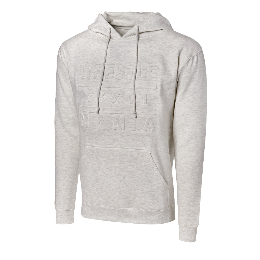 WrestleMania 36 Block Print Pullover Hoodie Sweatshirt Sweatshirt PW Catalog