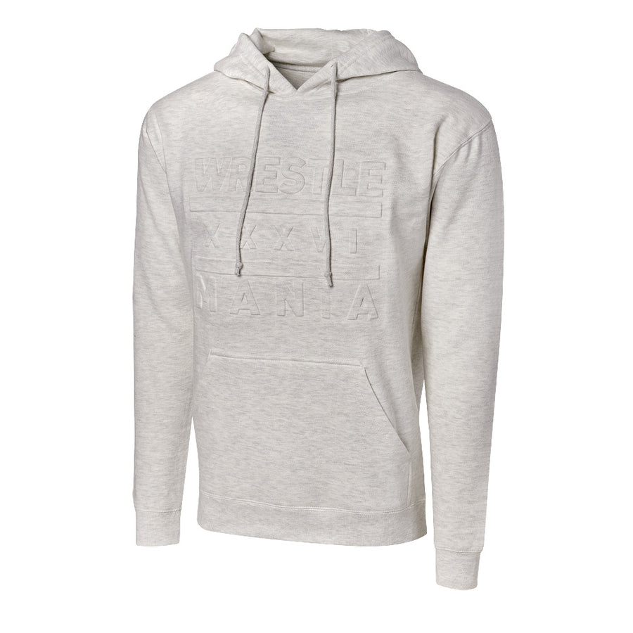 WrestleMania 36 Block Print Pullover Hoodie Sweatshirt