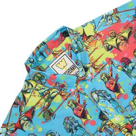 Hulk Hogan vs. Ultimate Warrior RSVLTS Button Down Shirt