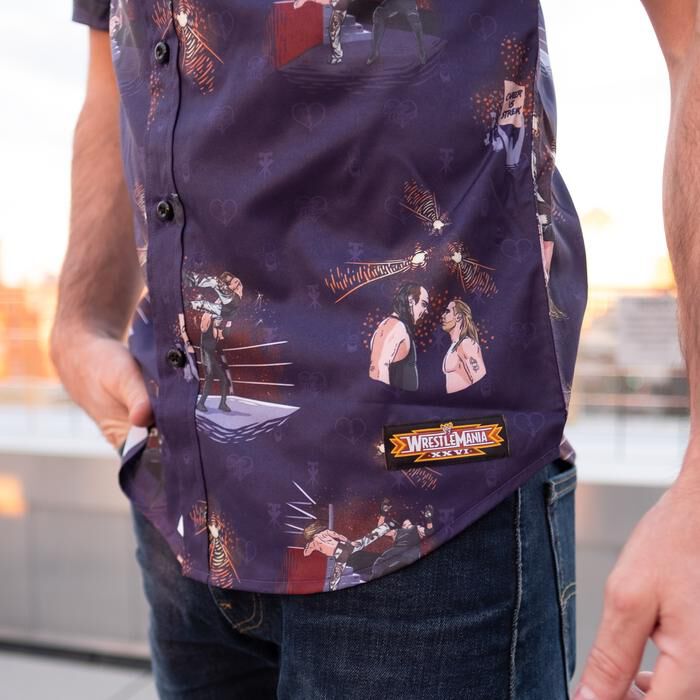 Undertaker vs. Shawn Michaels RSVLTS Button Down Shirt 4