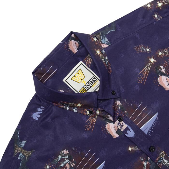 Undertaker vs. Shawn Michaels RSVLTS Button Down Shirt 5
