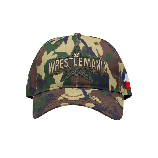 WrestleMania 38 Camo Baseball Hat Hat PWcatalog