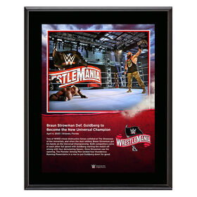 WrestleMania 36 Braun Strowman 10 x 13 Limited Edition Plaque Plaque PW Catalog