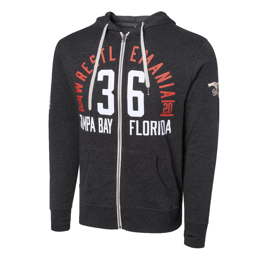 WrestleMania 36 Full Zip Hoodie Sweatshirt Sweatshirt PW Catalog