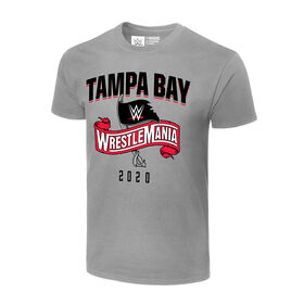 WrestleMania 36 "Sports Style" Grey T-Shirt T-Shirt PW Catalog