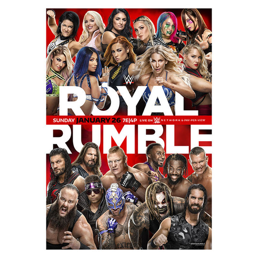 Royal Rumble 2020 Event Poster Wall art PW Catalog